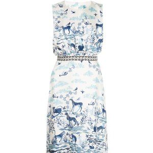 Saloni Fleur-D Dress - porcelain, never worn